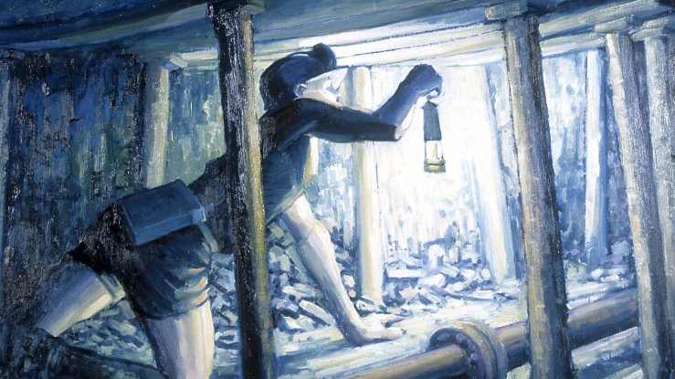 Mining Art Gallery, Durham  - Testing for Gas by Ted Holloway